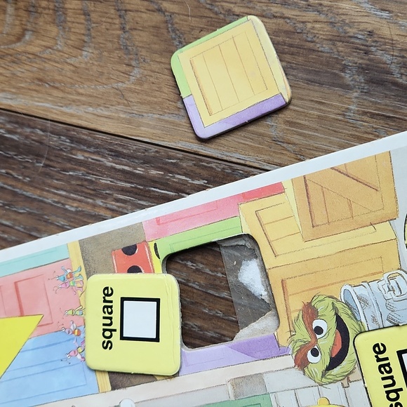 Vintage Sesame Street Shapes Learning Puzzle - Picture 8 of 11